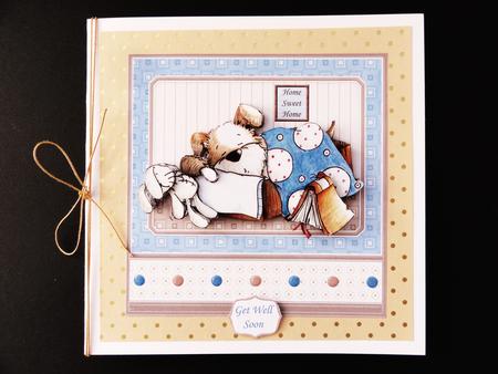 Happy Hour is Nap Time Bella 7.5 Decoupage Mini Kit by Valerie Spowart