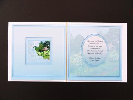 Rose Cottage Matching 6in x 6in Insert by Valerie Spowart