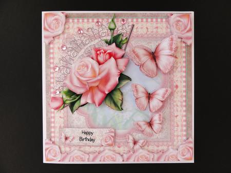 The Dancing Butterflies Card Front Kit by Valerie Spowart