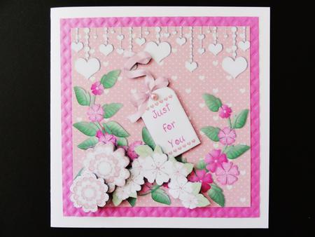 Just for You Hearts and Flowers by Valerie Spowart