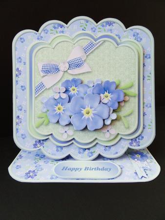 Forget-me-not - Stacked Layer Easel Card Mini Kit by Valerie Spowart