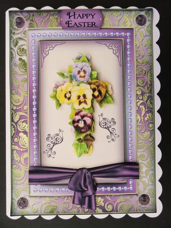 Pansy Cross Sbs by Valerie Spowart