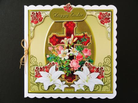 Blessed Easter 7x7 Card Front by Valerie Spowart
