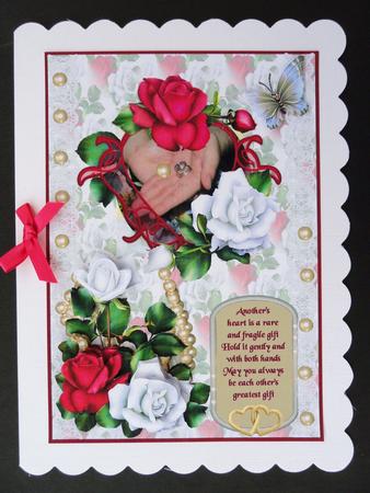 Pearl and Roses Anniversary by Valerie Spowart