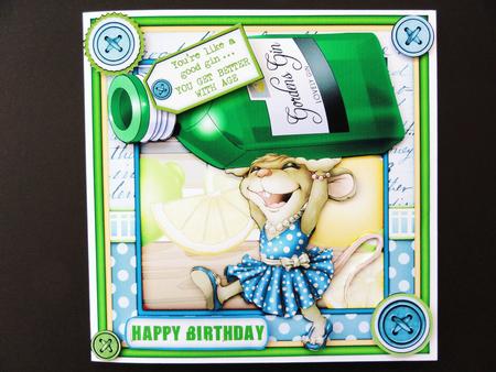 Mrs Gin Mouse 4 Sheet Mini Kit by Valerie Spowart