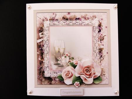 Wedding and Anniversary Celebrations 7x7 Card by Valerie Spowart