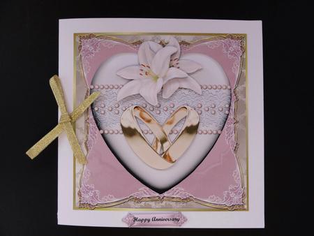 Wedding Heart Golden Rings by Valerie Spowart