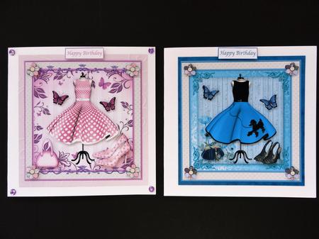 Pretty Dresses Decoupage Toppers 1 by Valerie Spowart