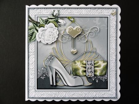 Gold or Silver Anniversary Card Topper by Valerie Spowart