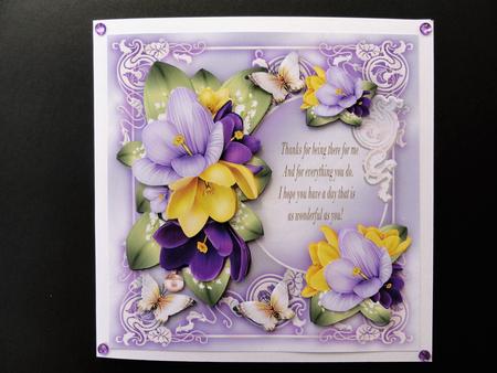 Vintage Crocus Bouquet for All Occasion Mini Kit by Valerie Spowart