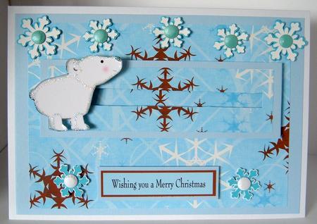 Polar Bear Slider Card by Valerie Swinglehurst