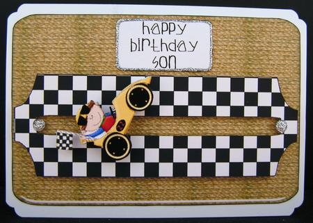 Race Car Birthday Penny Slider by Valerie Swinglehurst