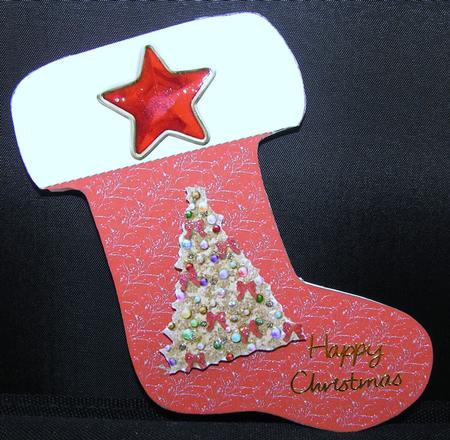 Christmas Sock by Valerie Swinglehurst