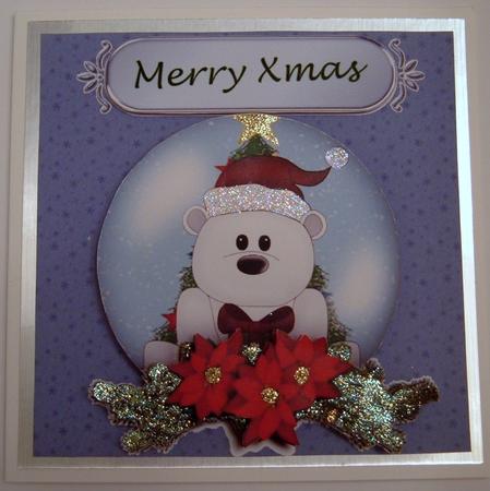Polar Bear Snowglobe by Valerie Swinglehurst