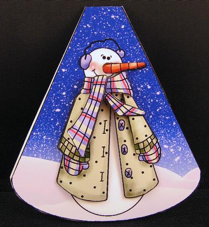 Snowman Wobble Card by Valerie Swinglehurst