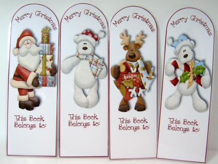Childrens Christmas Book Marks by Valerie Swinglehurst