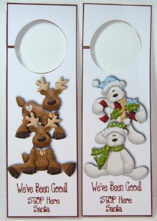 We've Been Good - Christmas Door Hangers by Valerie Swinglehurst