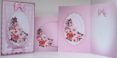 A5 Spring Flowers and Lace Kit with 3D Decoupage by Valerie Swinglehurst