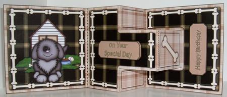 It's a Dogs Life 2 T Step Tri Fold by Valerie Swinglehurst