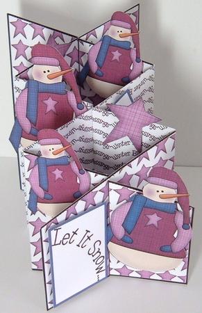 Snow Girl Cascade Card Kit by Valerie Swinglehurst
