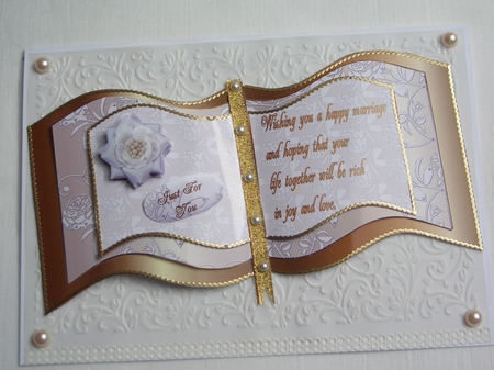 Gold and Lace Wedding Book Sheets by Verona Davies