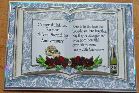 Silver Wedding Anniversary Celebration Book by Verona Davies
