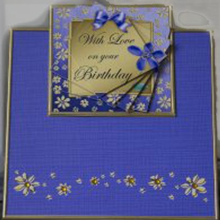 Floral Birthday Easy Over the Edge N Spiral Pyramid by Verona Davies