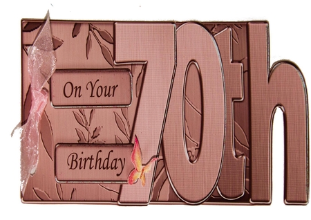 70th Elegant Metallic Book Sheet by Verona Davies