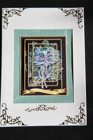 Something Different Neon Light Flower Pyramid Gold Sentiment by Vicki Clark