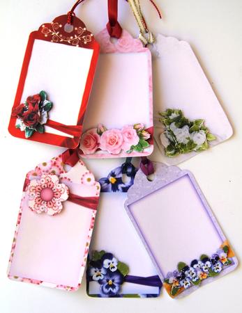 Floral Sentiment Tags by Vicki Clark