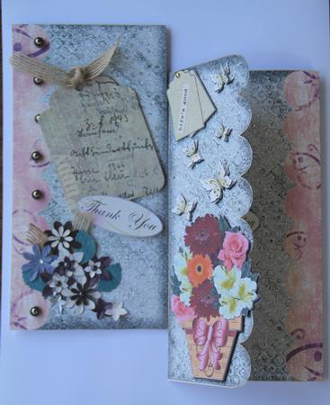 Flowers for You Scalloped Letter Fold Card 2 by Vicki Clark