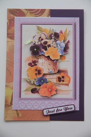 A Pot of Pansies by Vicki Clark
