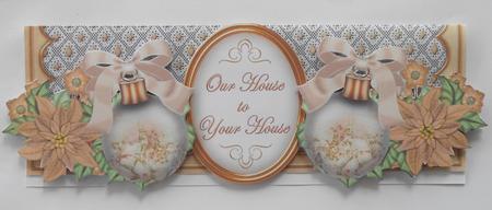 Cream Village to Your House Large Dl Card Kit by Vicki Clark