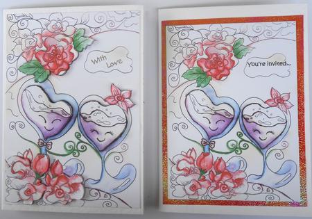 Cheers in a Rose Garden-a4 by Vicki Clark