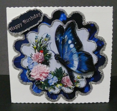 Blue Butterfly Scallop by Vicki Avcin