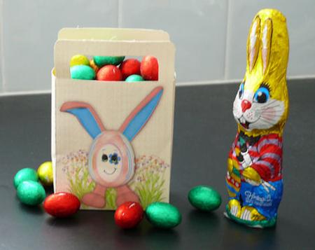 Tan Egglet Easter Bag by Vicki Avcin