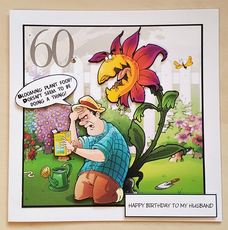 Triffid Dude 8x8 Quick Card by Vicky Sumner