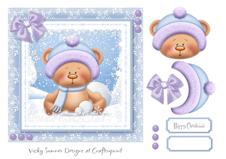Bears Love Winter Designer Resource Graphics by Vicky Sumner