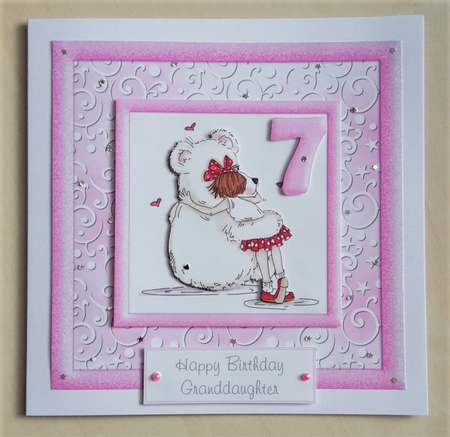 Crafty Bob's Sassy Cheryl Single: a Big Bear Hug by Vicky Sumner