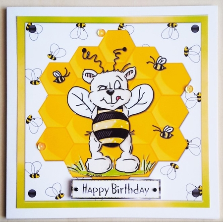 Crafty Bob's Sassy Cheryl Single: Bentley Bears Bee Fortune by Vicky Sumner