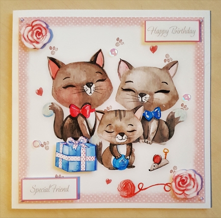 Cat Family by Vicky Sumner