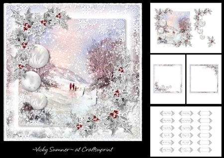 Original Watercolour Painting - Winter Walk by Vicky Sumner