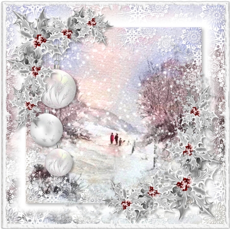 Original Watercolour Painting - Winter Walk by Vicky Sumner