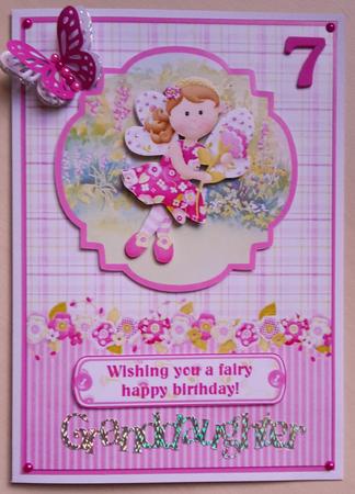Wishing You a Fairy Happy Birthday Card Topper & Decoupage by Vicky Sumner