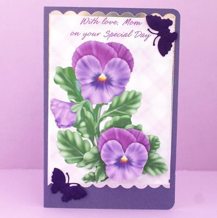 Purple Pansy for Mom by Victoria Heath