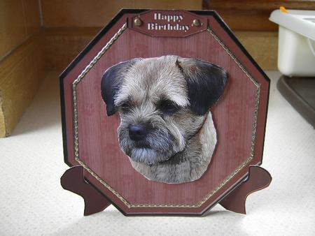 Border Terrier Plaque & Stand by Violet Perry