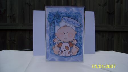 For Your Baby Boy with Puppy by Vivien Booth