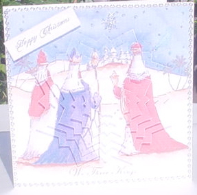 Three Wise Men in Bethlehem,star Pyramid by Vivien Booth