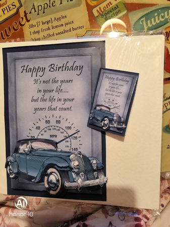 Blue Car Male Birthday Mini Kit by Vivienne Morgan