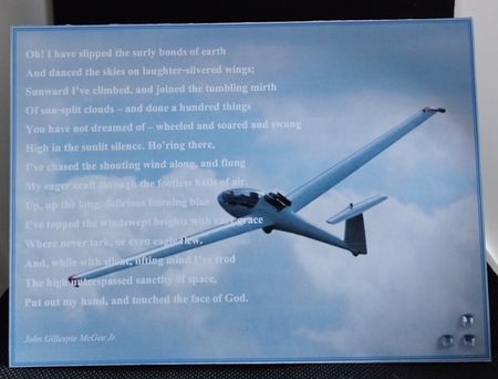 FINAL GLIDE SYMPATHY CARD FOR GLIDER PILOTS by Wanda Lipski
